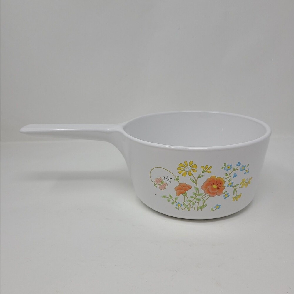 Vintage Corning Ware Wildflower Range Toppers Saucepan 1.5 QT